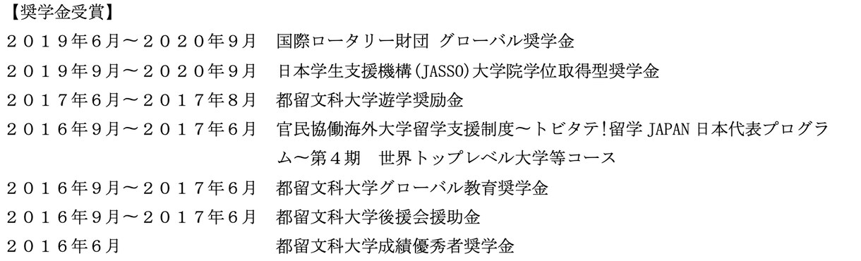 留学・海外大学進学用奨学金獲得のアドバイスをします これまでに合計７つの受給型奨学金を獲得したノウハウをシェア！ イメージ1