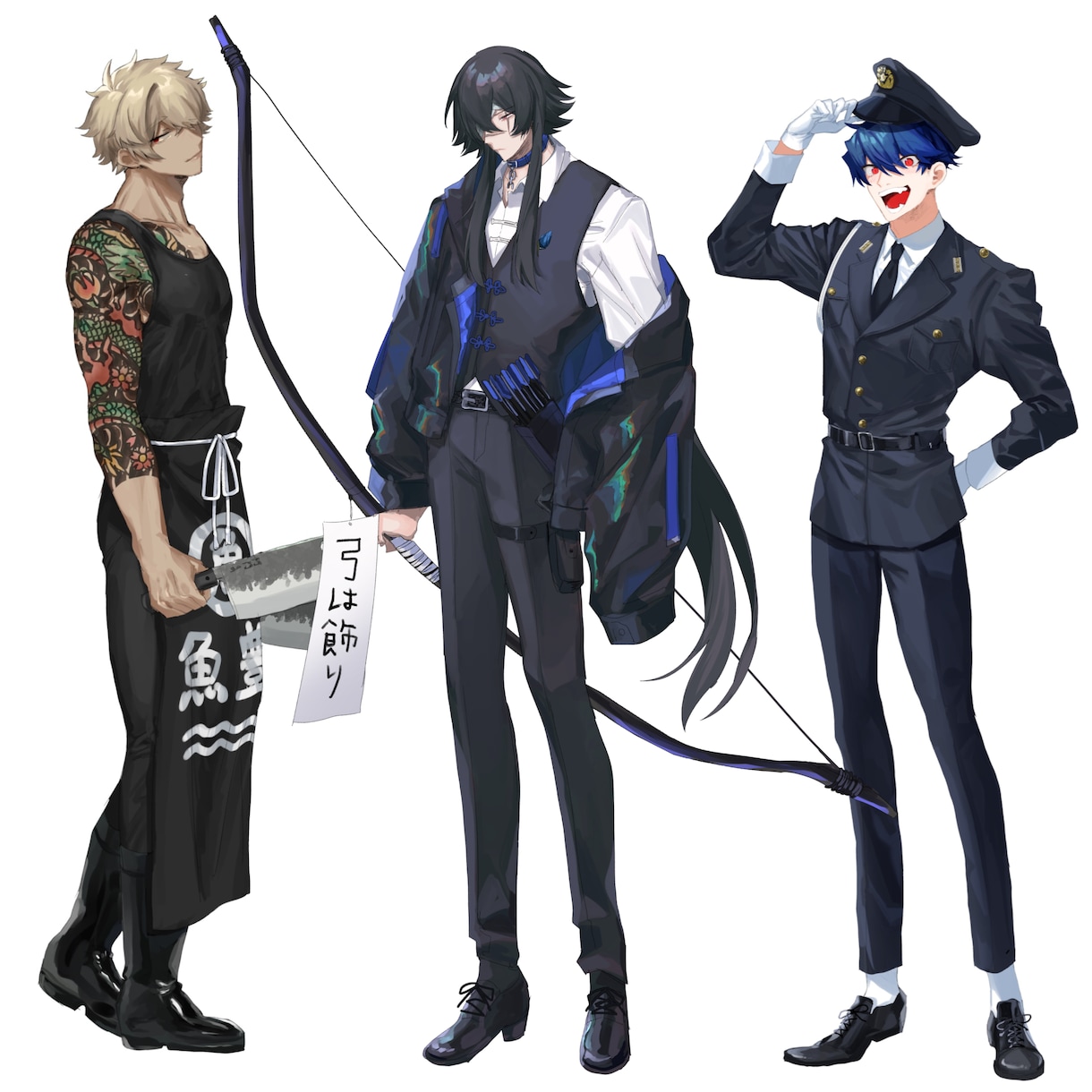 キャラクター立ち絵制作、デザインいたしますます 老若男女問わず幅広く描けます！！ イメージ2