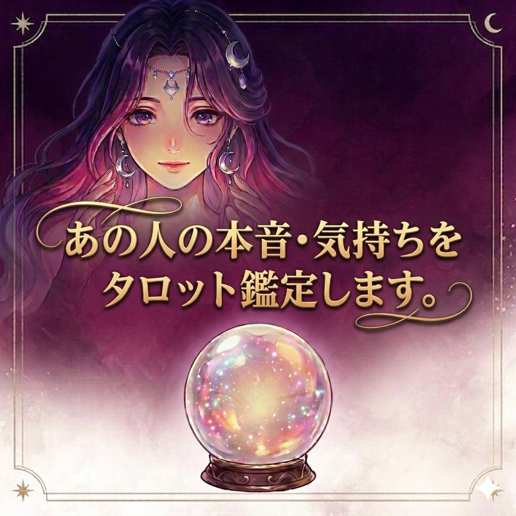 あの人の本音・気持ちをタロット鑑定します 本当に好き？あの人の本音を読み解きます イメージ1