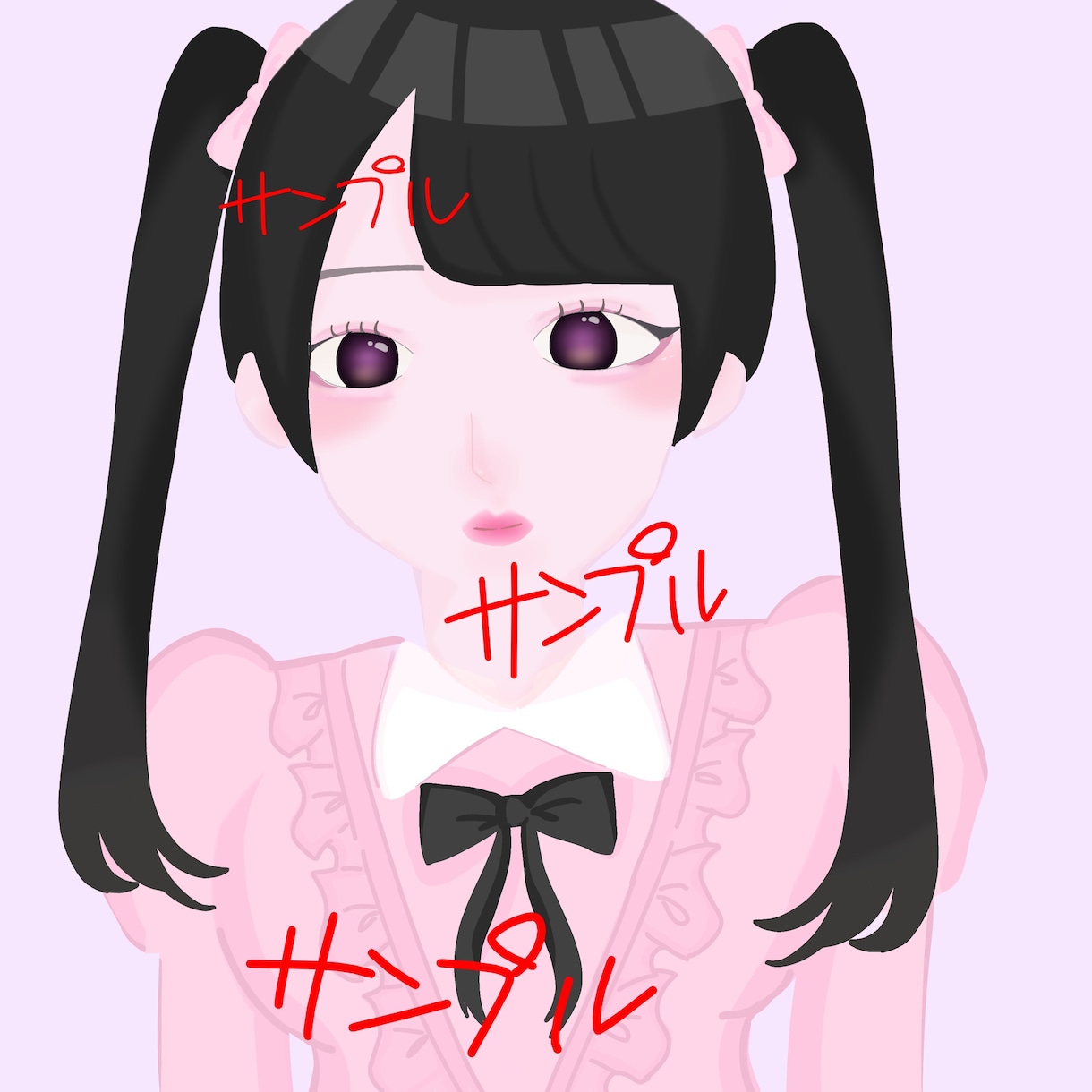 女の子のイラスト描きます SNSアイコンなどにぜひご使用ください！ イメージ1