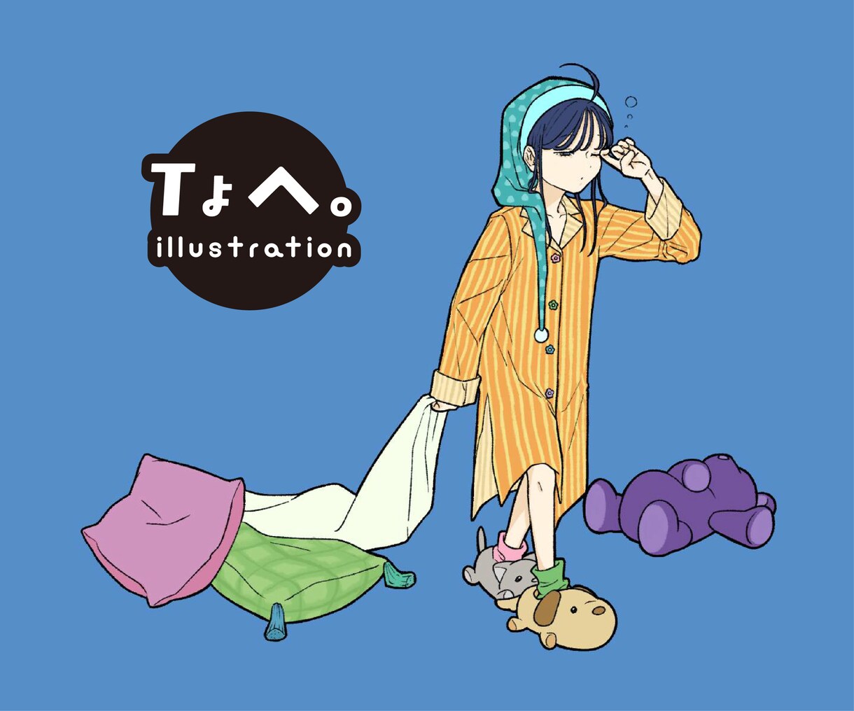 ポップでキュートなイラスト作成します どんなご依頼でもお気軽にご相談ください イメージ1