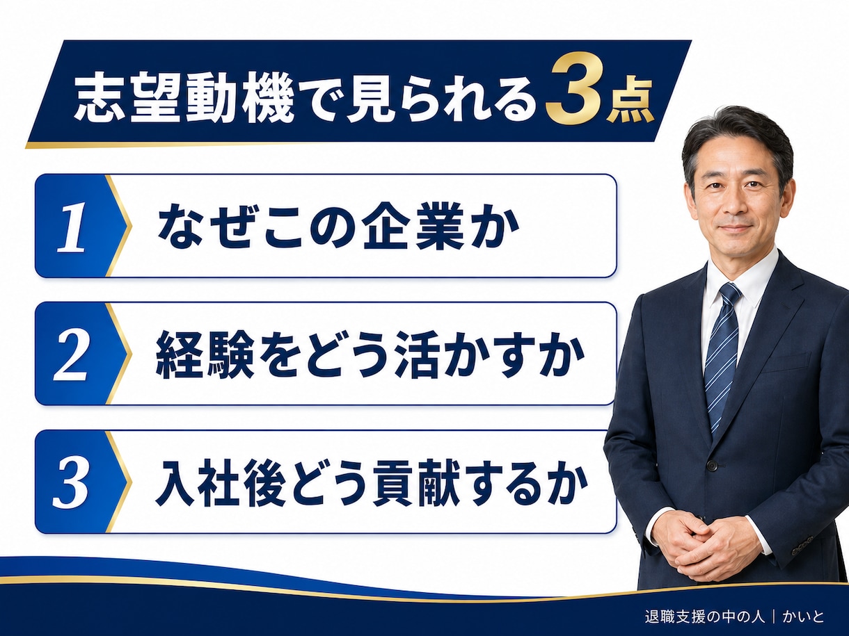 応募先に合わせた志望動機を作成します 求人票と経歴を結び、本人の言葉で仕上げます イメージ4