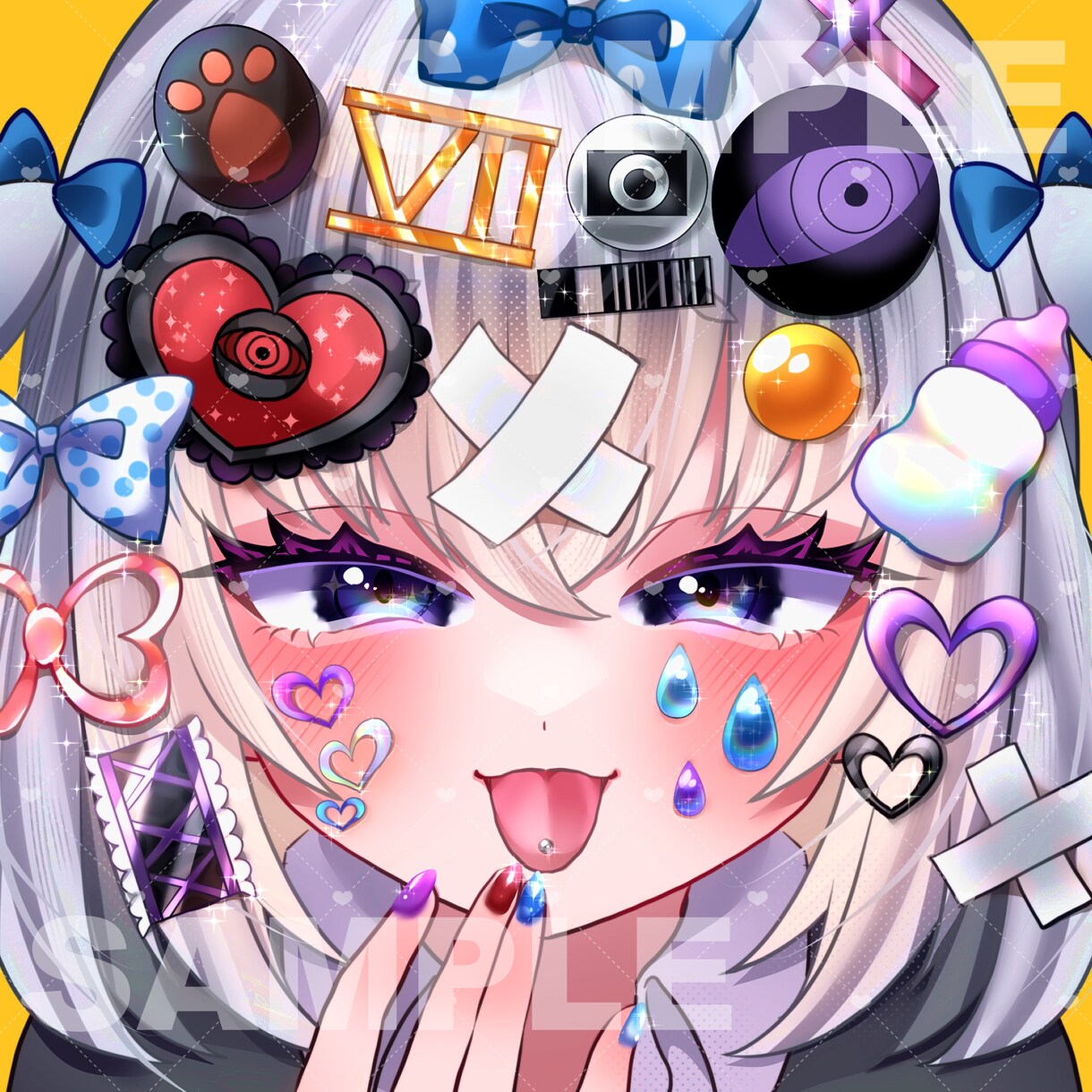 キラキラな1枚絵／立ち絵等のイラスト描きます 【相談大歓迎】他サイトで実績多数！キラキラかわいいイラスト◎ イメージ3