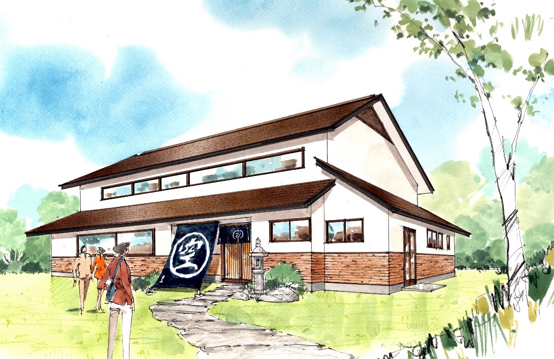 イメージスケッチから建築インテリアパース制作します 鳥瞰、俯瞰パースを温かい手描きで仕上げます。 イメージ4