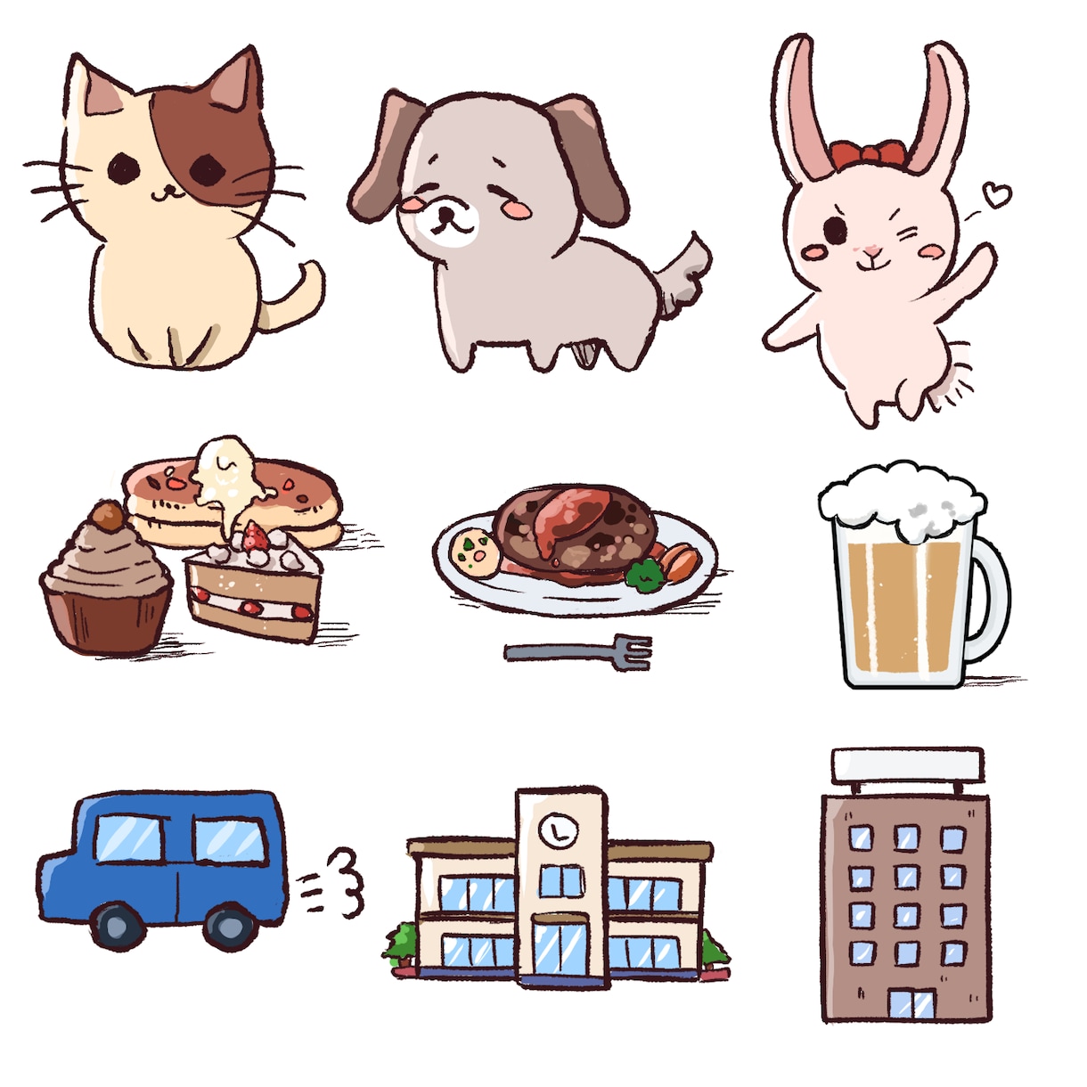 商用OK！シンプルで温かみのあるイラスト描きます アイコン・広告・HP・ビジネス・教材・本の挿絵等にどうぞ！ イメージ2