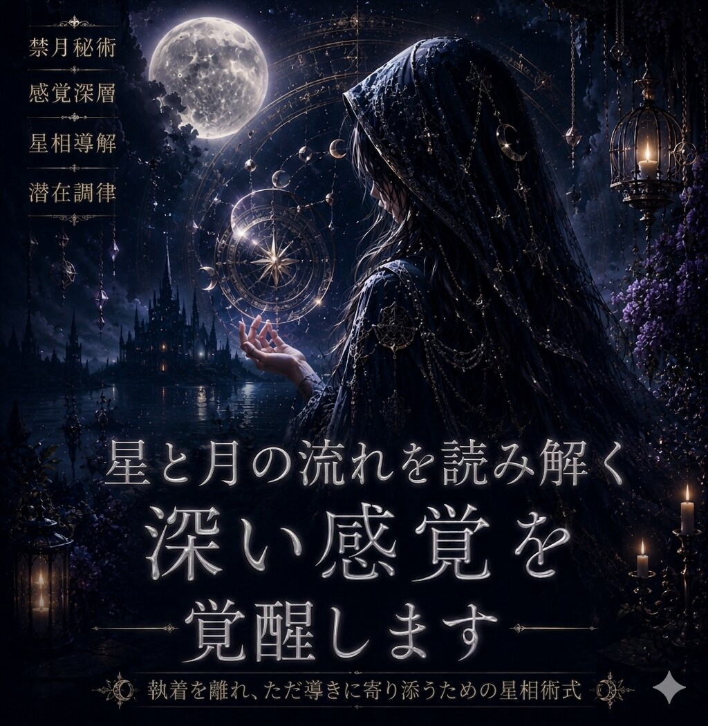 月相術式で願いの流れを整えます 止まった願いが再び巡り始める夜 イメージ1