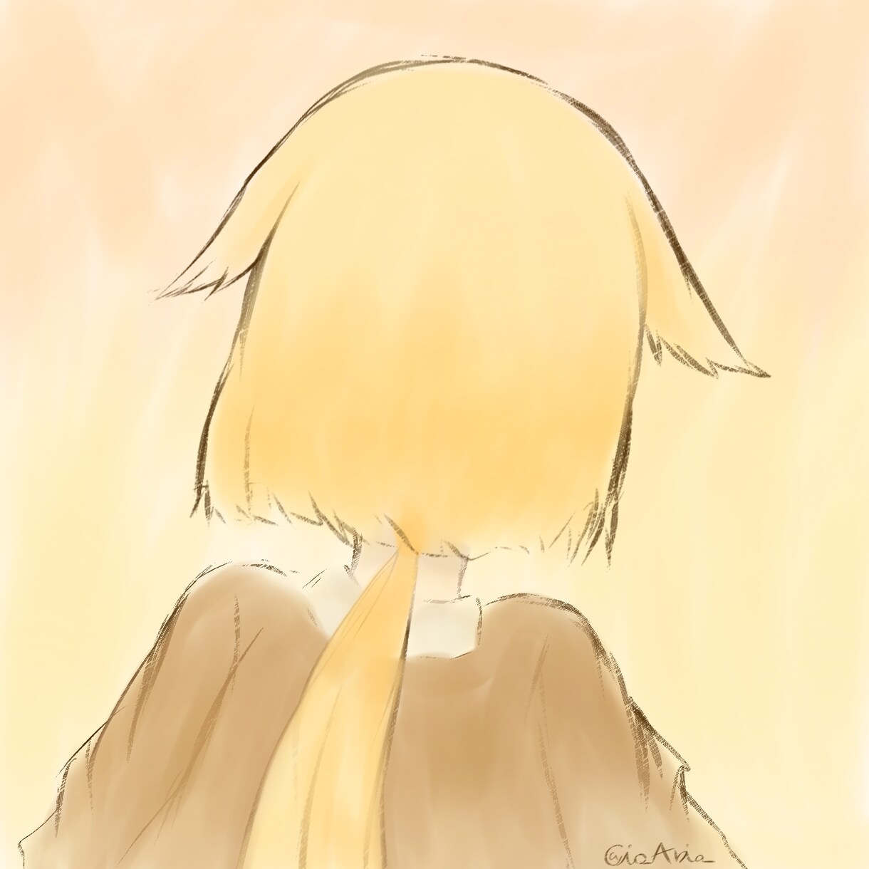 幻想的な後ろ姿。アイコン描きます 他では少ない、後ろ姿だけのイラスト依頼! イメージ3