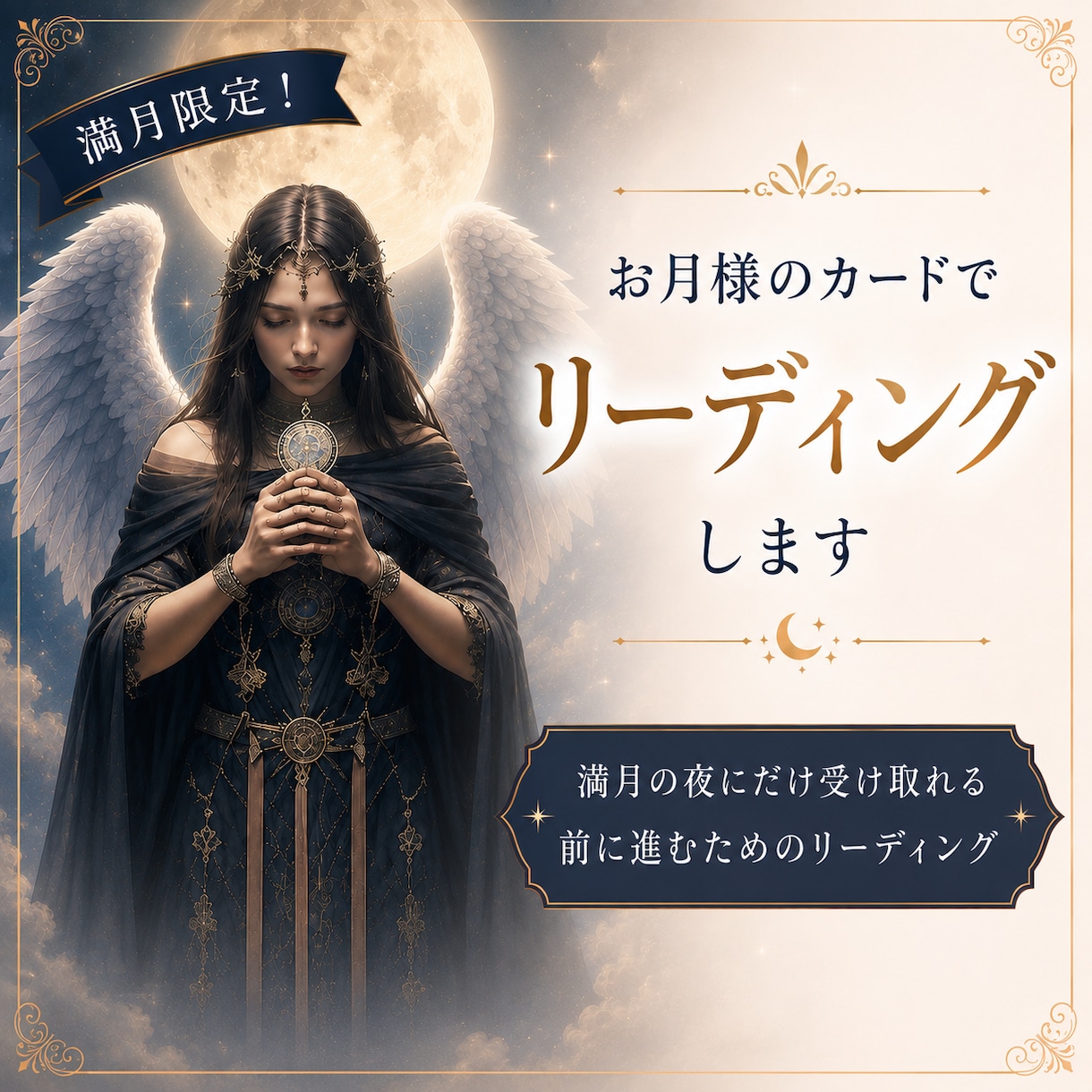 満月限定！お月様のカードでリーディングします ✦満月の夜にだけ受け取れるあなたのためのメッセージ イメージ1