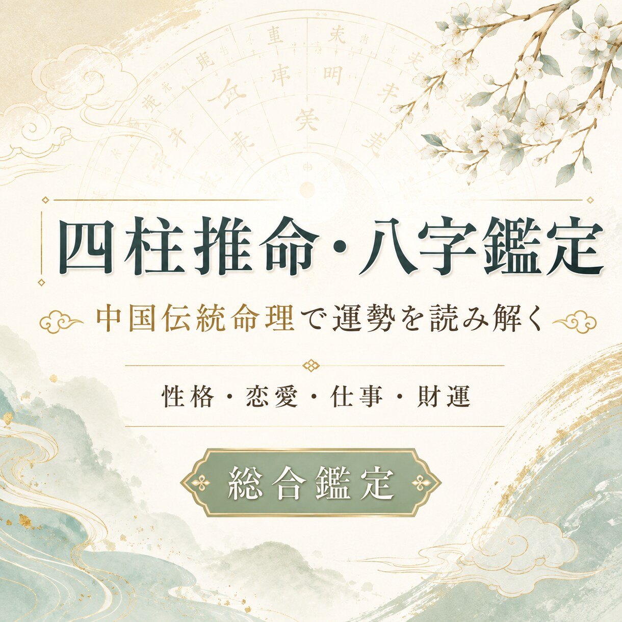 四柱推命・八字で運勢を鑑定します 中国式八字で性格・恋愛・仕事・財運を読み解きます イメージ2