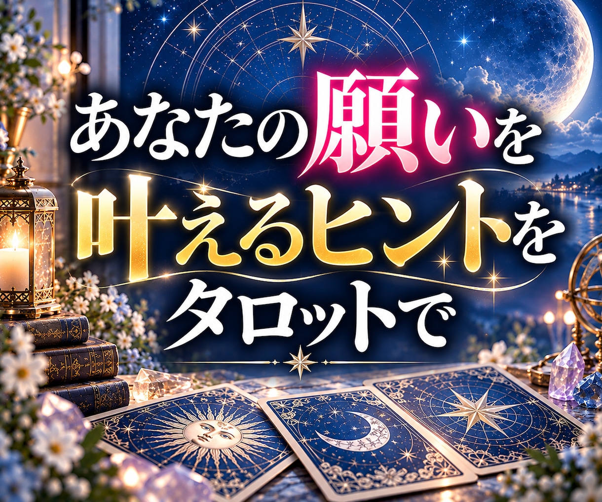 願望。夢の達成に必要なことを占います 相談内容に応じて選べる３種類のスプレッド イメージ1