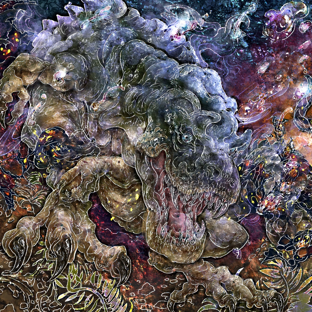 高密度描き込み　和風動物イラスト制作します 和・神秘的な絵柄　TRPGにもおすすめ イメージ5