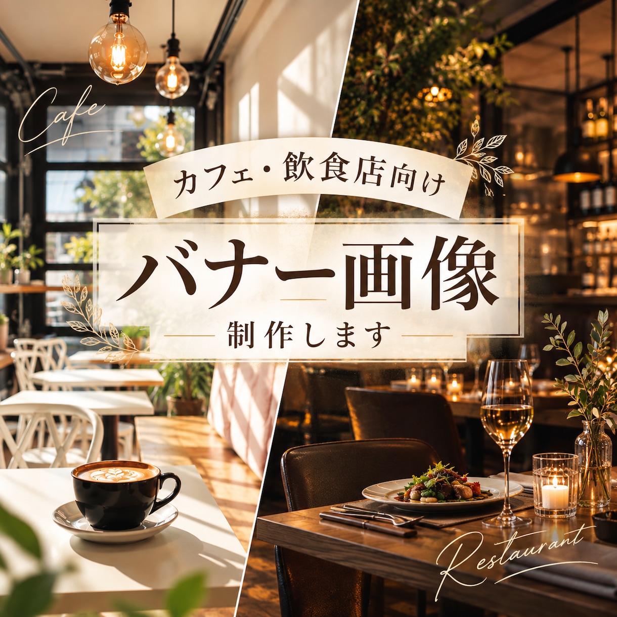 カフェ・スイーツのバナーを作成します 「行ってみたい」が伝わるデザインを丁寧に制作します イメージ1