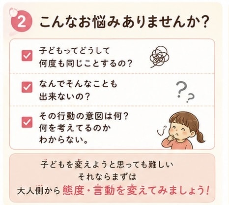 子ども自身に考えさせましょう！簡単に解決します 0歳〜12歳までの子育ての悩み、聴かせてください イメージ2