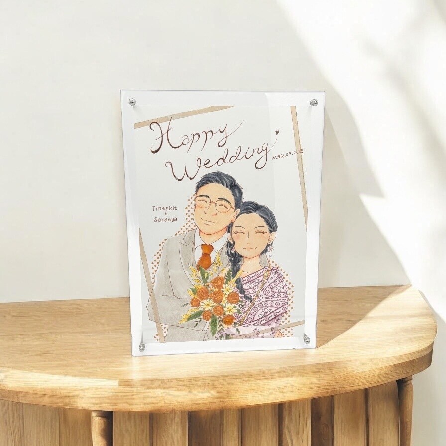 おとぎ話のような似顔絵ウェルカムボード描きます 結婚式/ウェルカムスペース/家族の記念 イメージ7