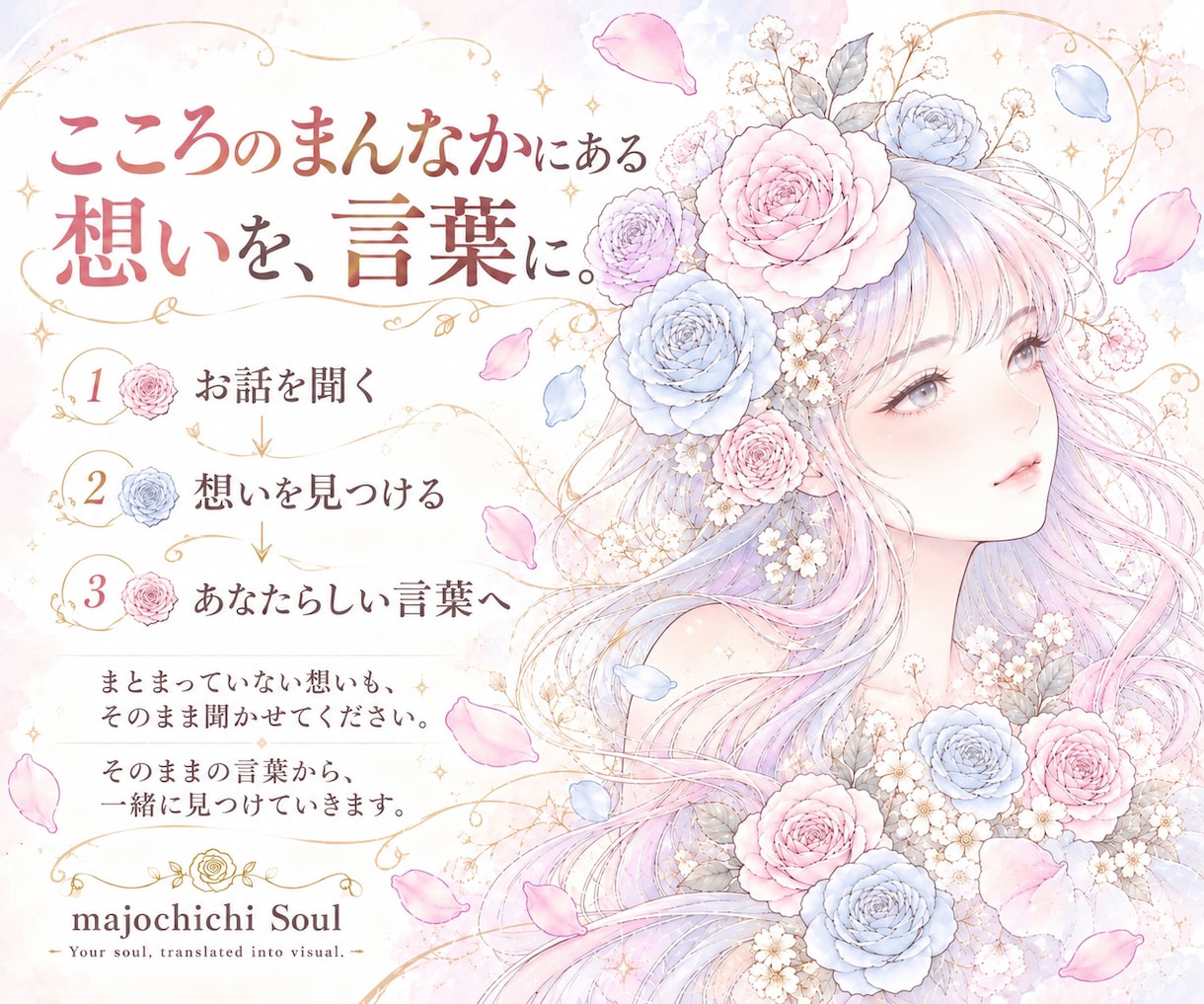 あなたらしさが伝わるプロフィールを作ります あなたらしさ、伝わっていますか？ イメージ3