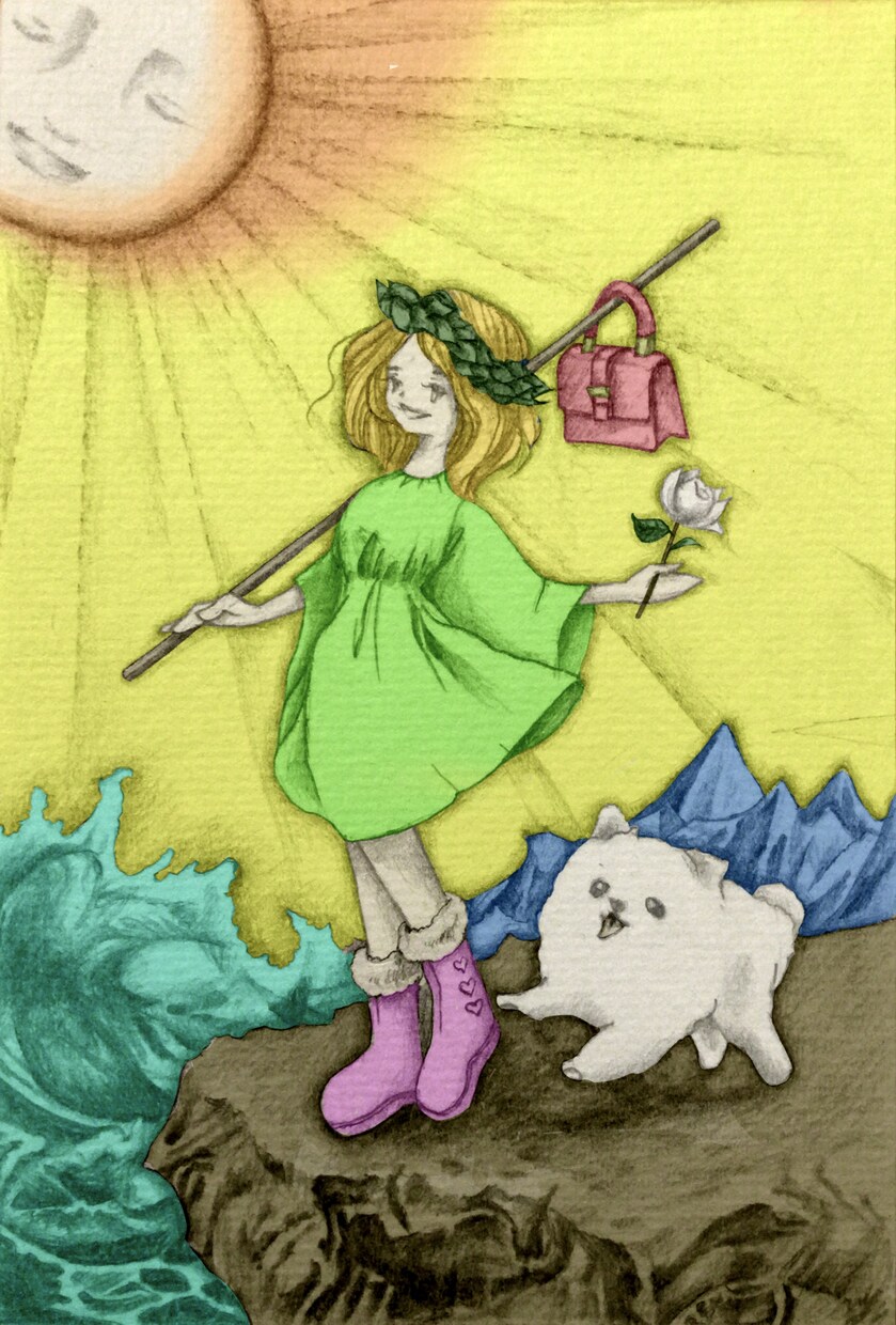タロットやオラクルカードのイラスト描きます 手描き風の優しいイラスト。オリジナルカード作成用にも。 イメージ4