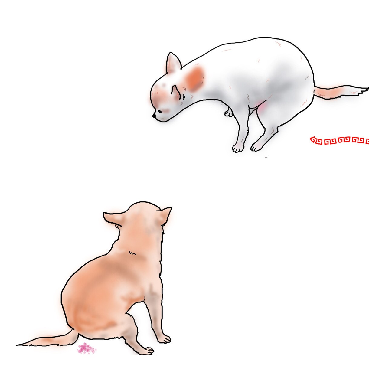 ペットのどすこいイラスト描きます ペットのがんばってるところを敢えてイラストにしてみませんか？ イメージ5