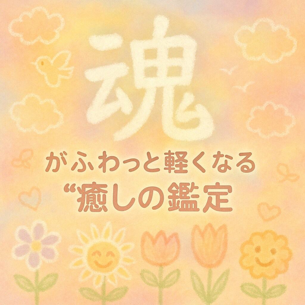 鑑定2回◎霊視鑑定＆ヒーリング付きイラスト描きます 貴方の魂の形と色のイラスト付き✨️ イメージ1