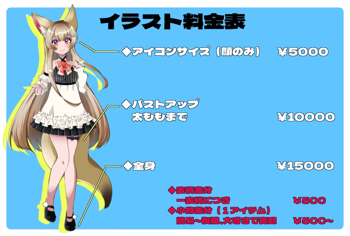 様々な用途のイラストなんでも承ります オリジナル、版権、商用、二次使用ＯＫ！お気軽にご相談ください イメージ2
