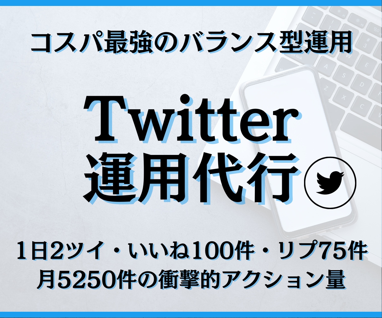 コスパ最強のTwitter運用代行を致します バランス型の効率的運用で認知度･フォロワーが手に入る！ イメージ1