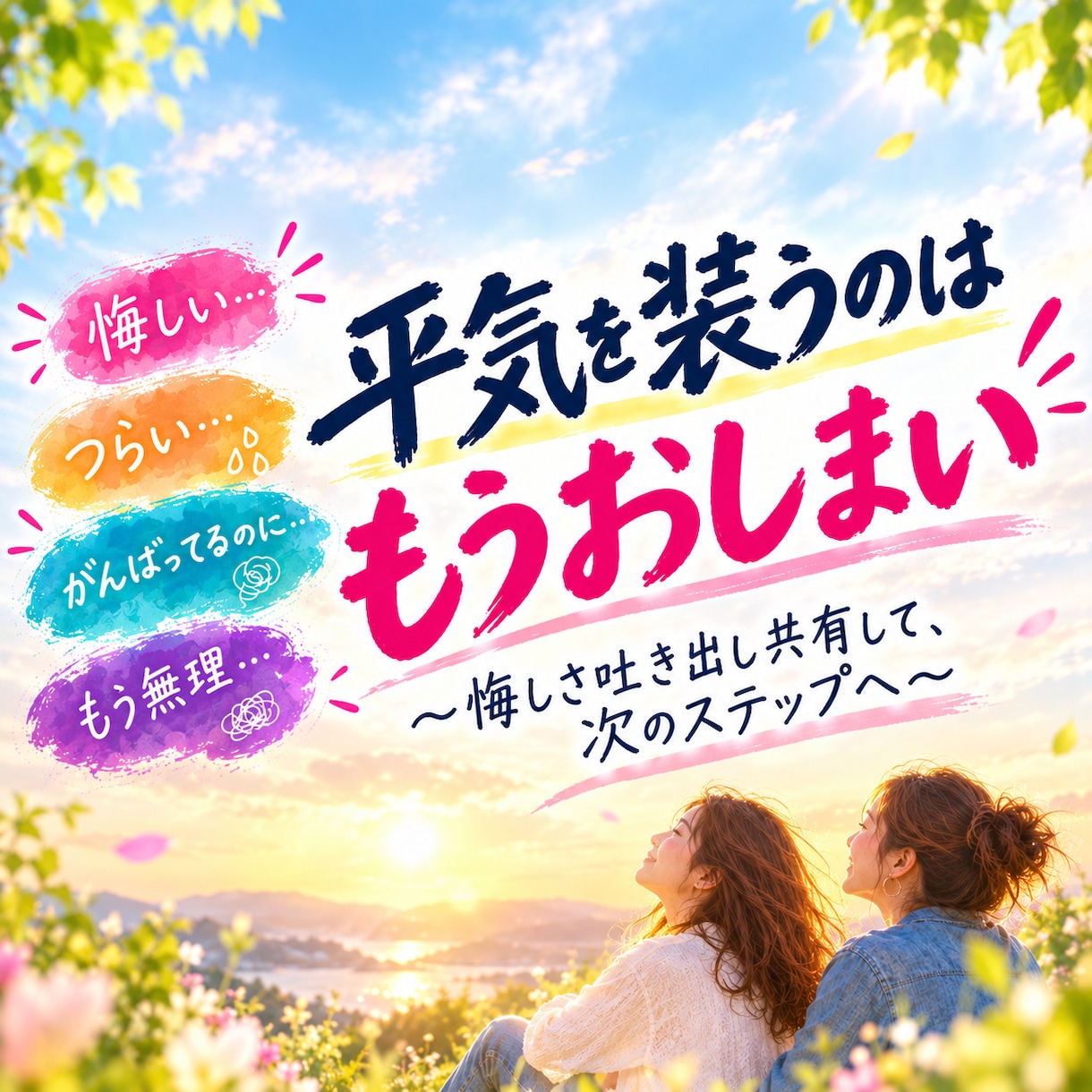 心の中の気持ち、なんでも聴きます 平気を装うのはおしまいにして、次のステージへ行きましょう！ イメージ1