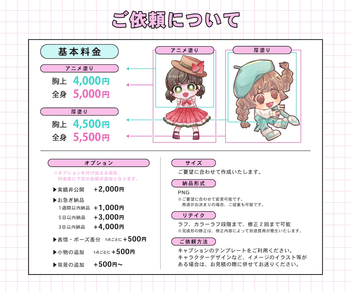 かわいいデフォルメイラスト作成します かわいい、優しい雰囲気のデフォルメイラストを作成いたします！ イメージ3
