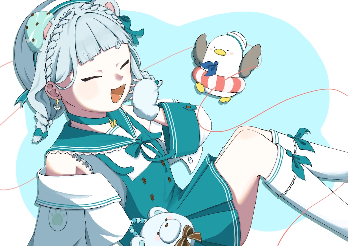 活動者さんの1枚絵を描きます 色彩と光と表情に力を入れています！ イメージ1