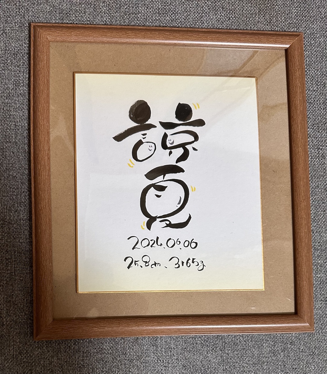 お子様の命名書かせていただきます 世界に一つだけの可愛い手書きの命名を イメージ1