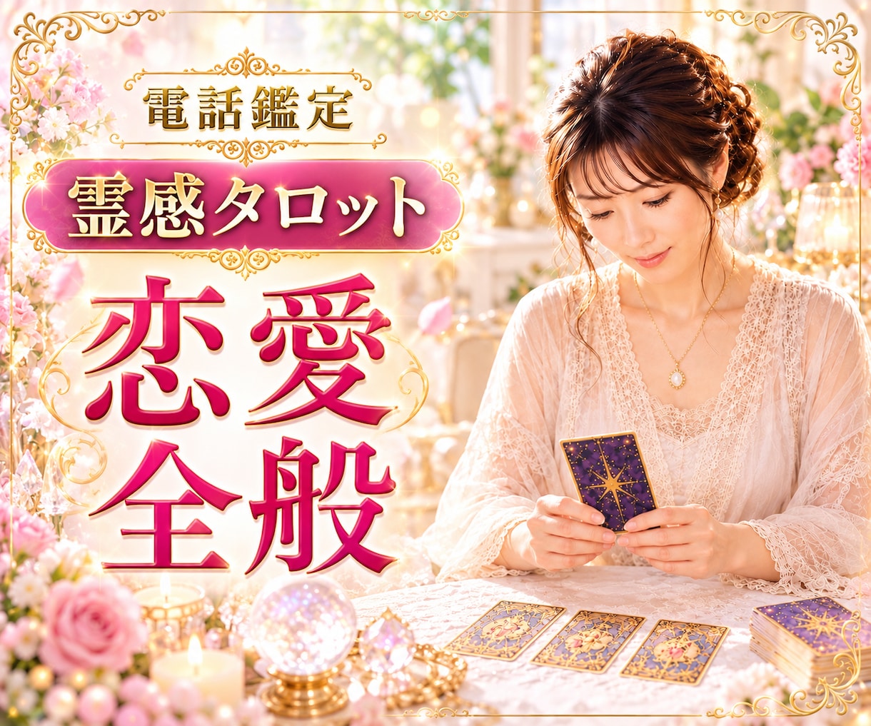 恋愛全般のお悩みを本格霊感タロットで鑑定します 両思い/片思い/複雑恋愛/浮気/音信不通/相性/結婚/将来 イメージ1
