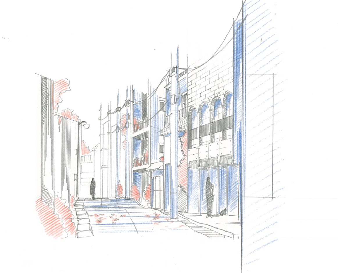 建築系鉛筆画を提供致致します 古風な建築系イラスト提供致します。 イメージ2