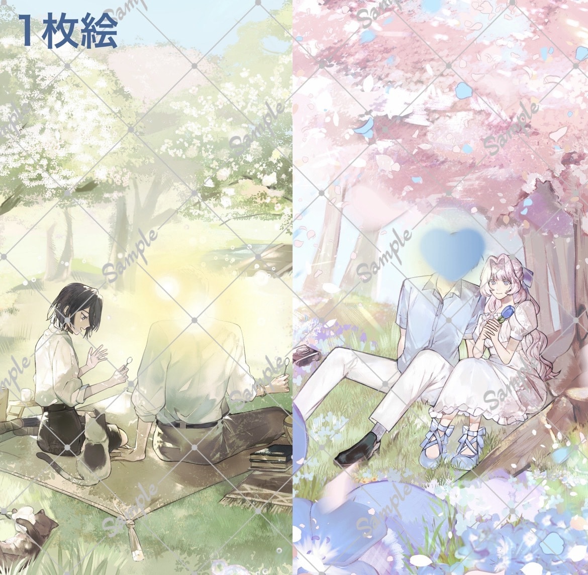 2人価格ペア・創作·夢絵等イラスト描きます その他、プレゼント、創作、一枚絵、デフォルメ、イラスト全般！ イメージ3