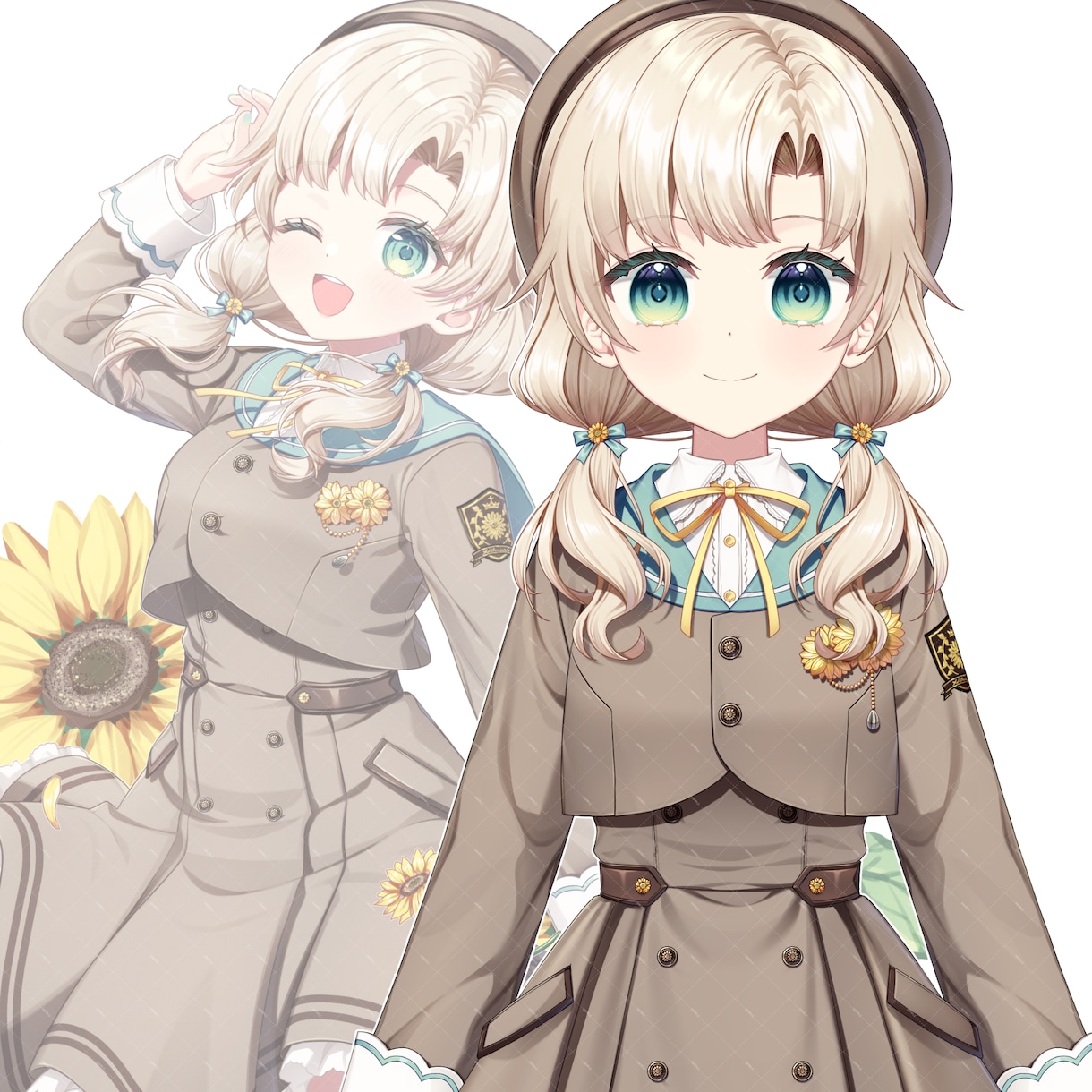 Live2D用パーツ分けイラストを作成します キャラデザや表情差分も承ります☆男性キャラもOK！ イメージ3