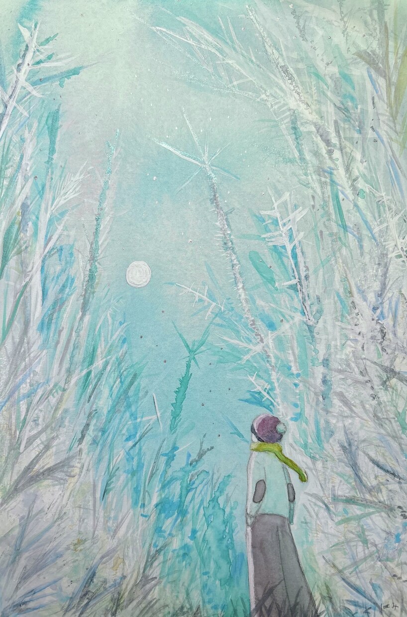 郵送・A4以上＊絵本の1ページのような絵を描きます アナログで、水彩アート作品制作して郵送します。 イメージ2