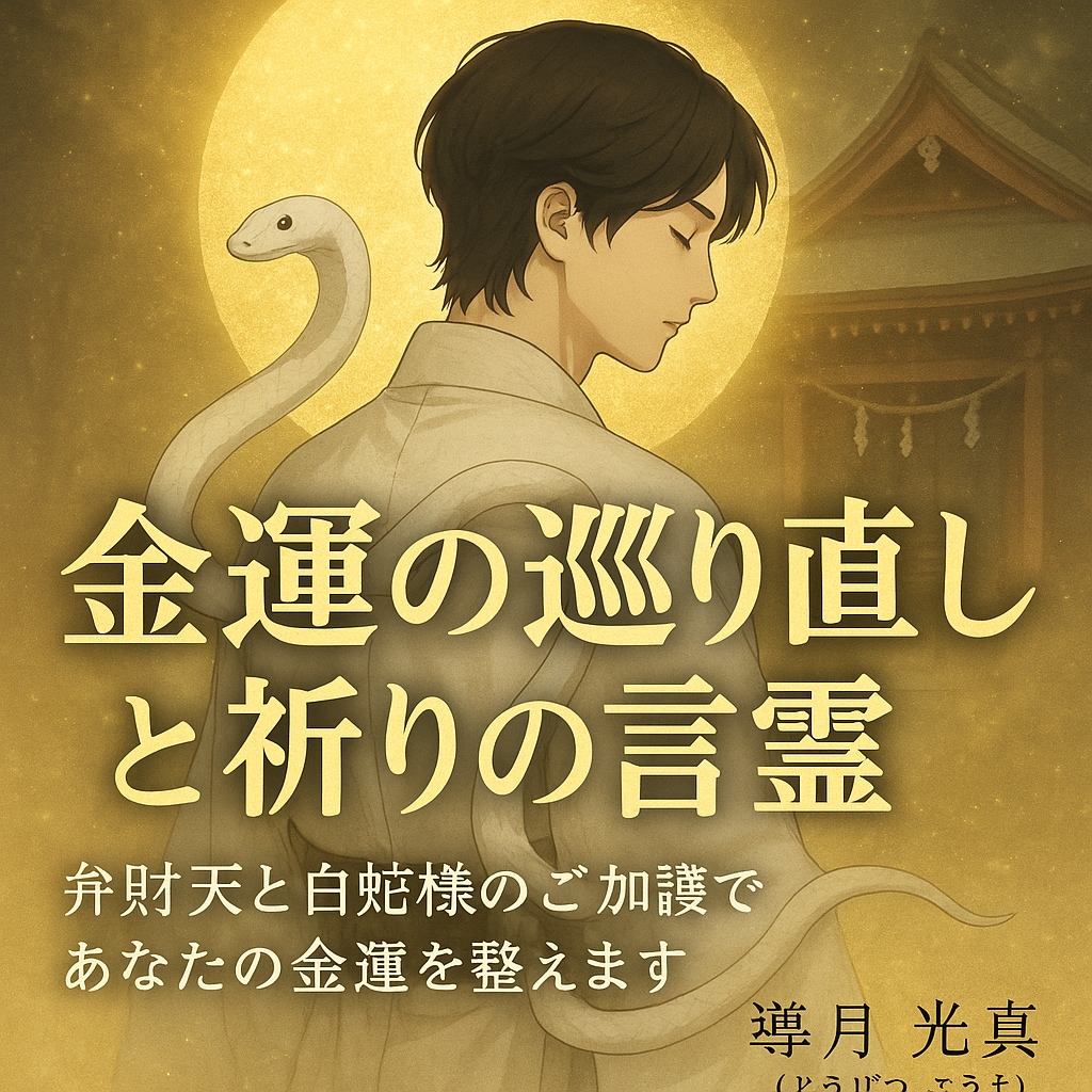 弁財天のご加護で金運の引き寄せ巡り直しをします 弁財天と白蛇の祈りで金運の悩みに寄り添います イメージ1