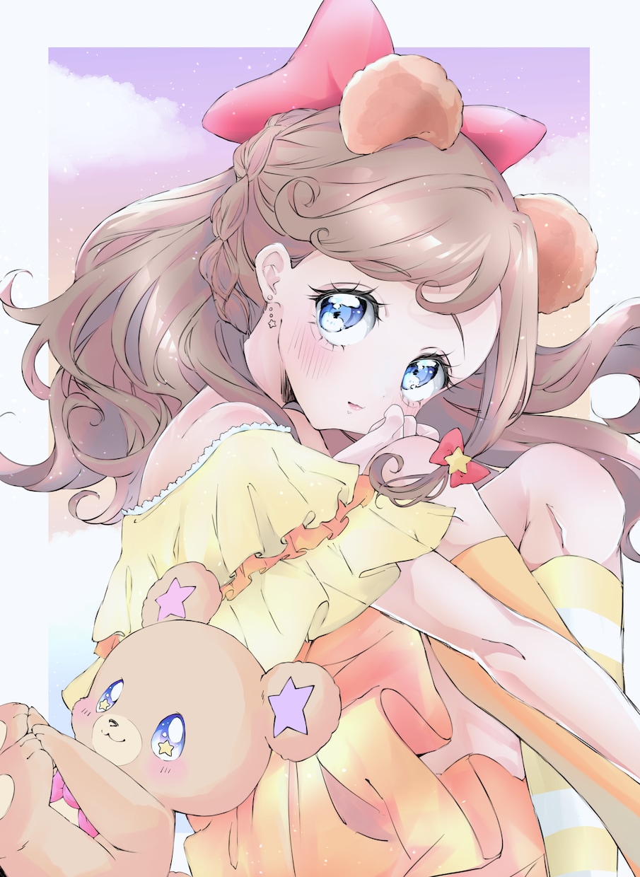 キラキラなイラスト描きます アイコンや待ち受けYouTubeなどご希望に合わせて描きます イメージ5
