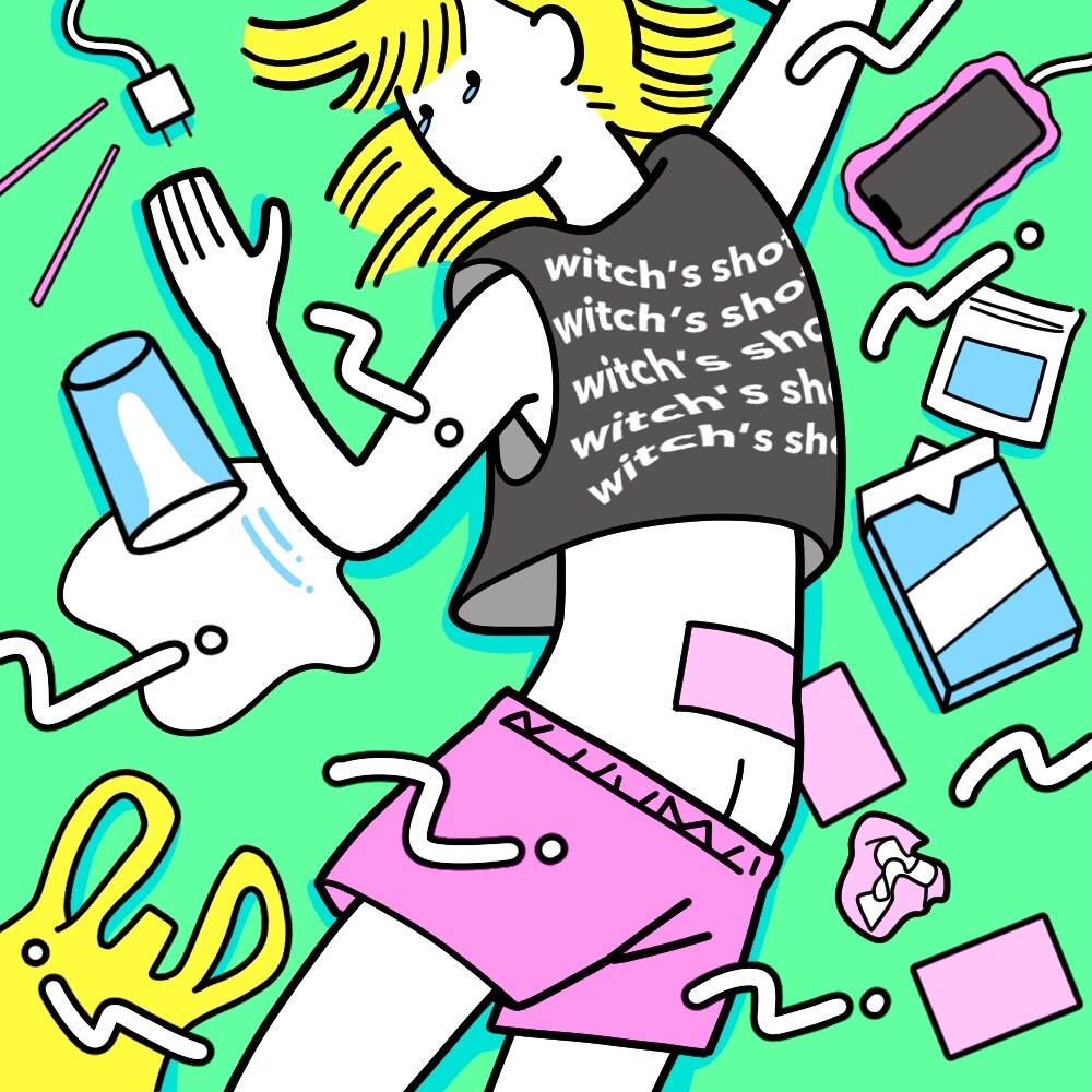 チラシ・CD・グッズなどPOPなイラスト描きます パキッとおしゃれな世界観をオリジナルイラストでご提供 イメージ2