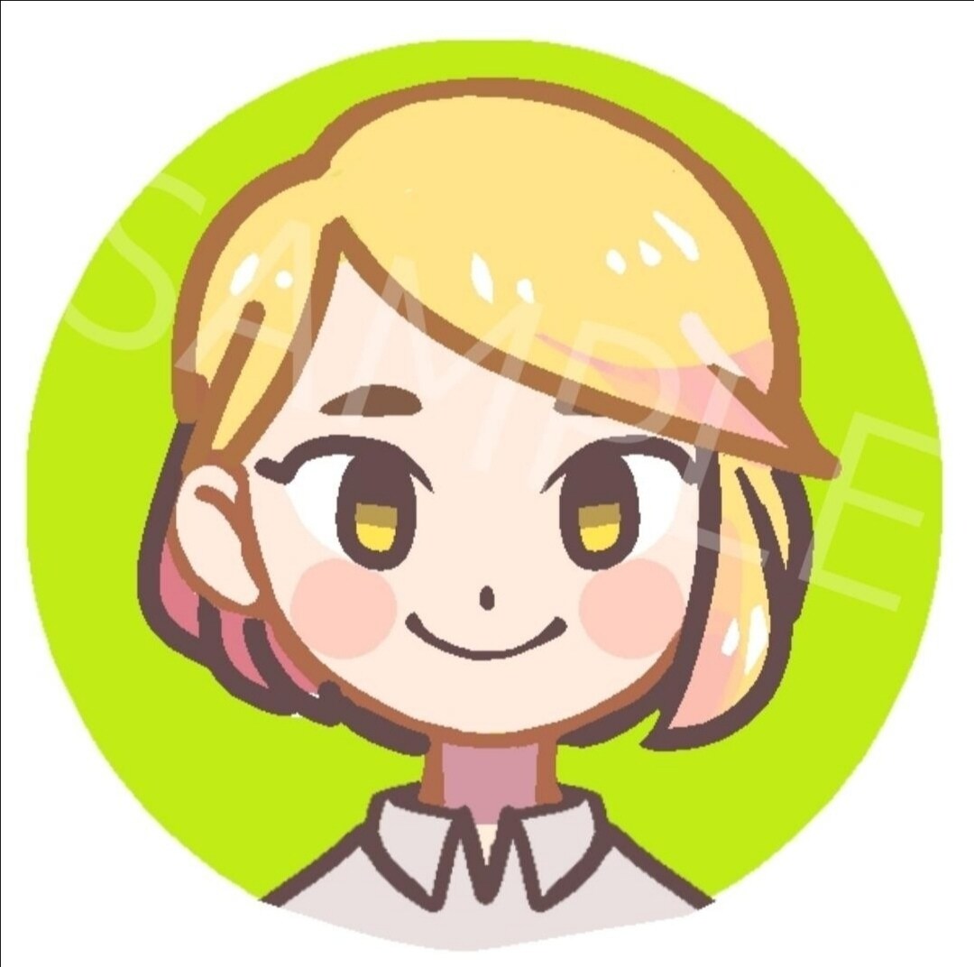 表情差分4枚セット★SNSアイコンお描きします イメージカラーを基調にした印象に残るイラストをお描きします。 イメージ3