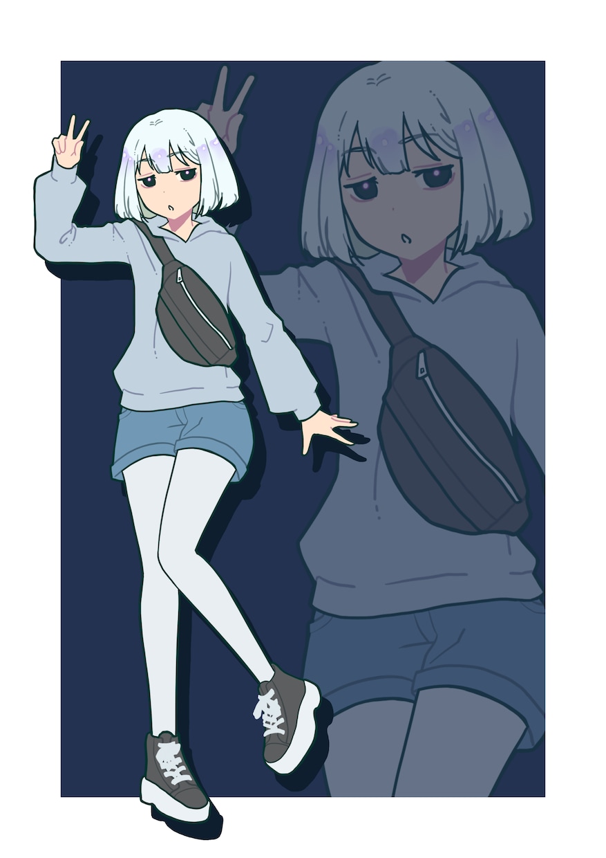 キャラクター立ち絵を制作いたします シンプルな塗りの全身立ち絵です。 イメージ3