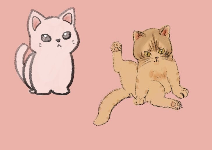 猫ちゃんのイラスト描きます 3段階のデフォルメからお好きな絵柄で描きます イメージ3
