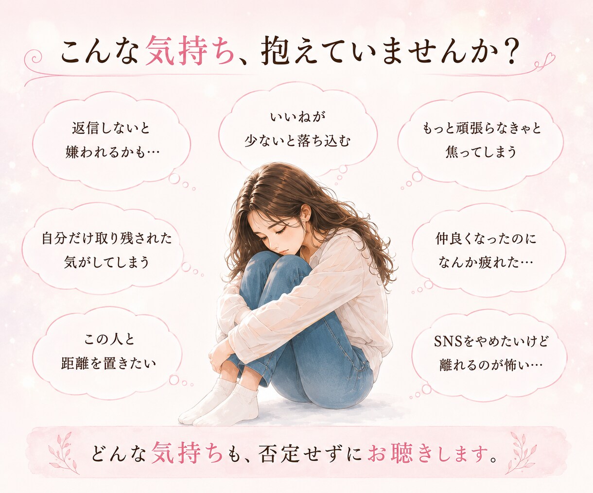 SNS疲れ｜フォロワーとの悩み｜本音で聴きます SNSを続けてきたからこそ、その疲れや本音が分かります イメージ6