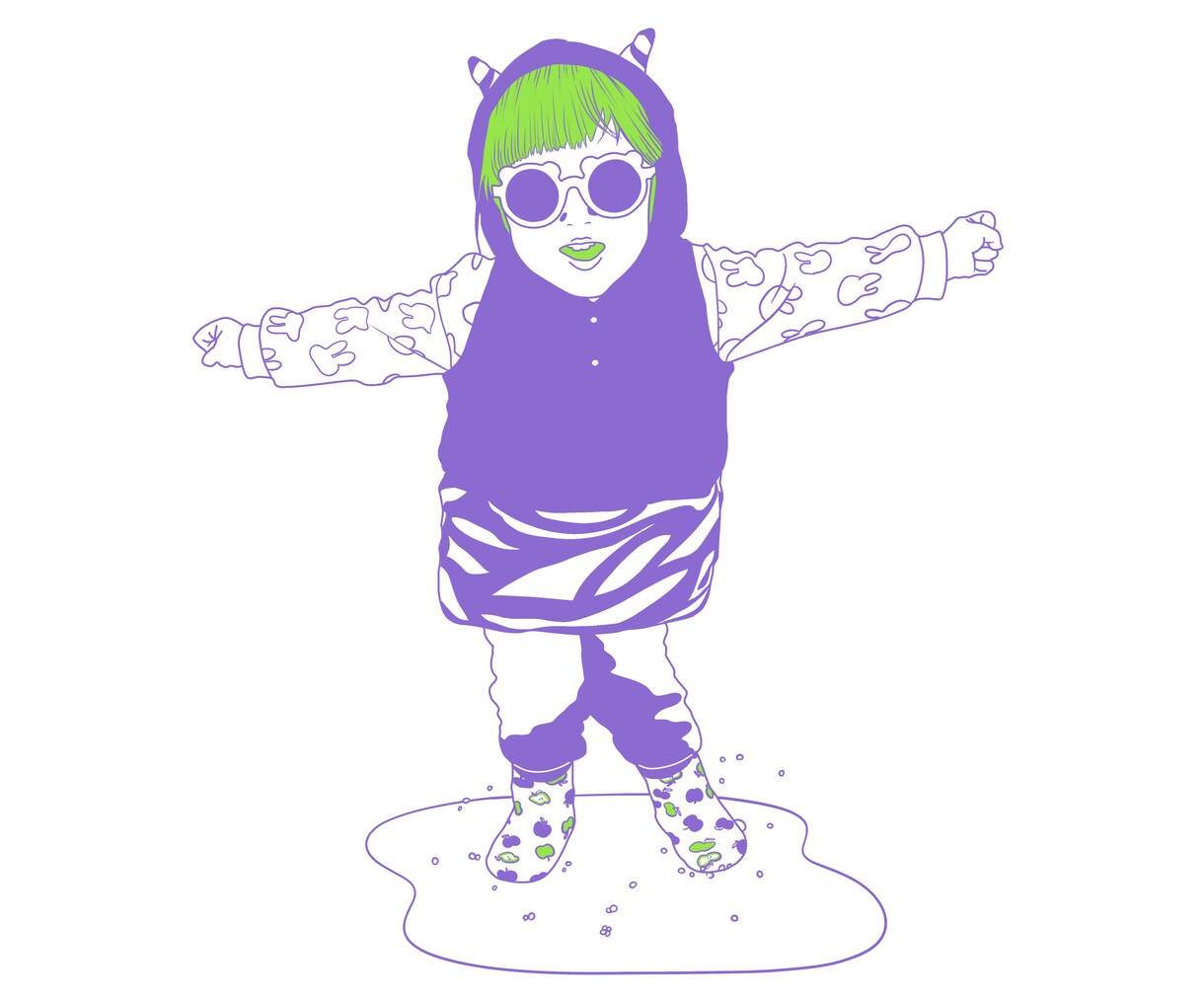 メガネをかけた可愛くてお洒落な似顔絵描きます アイコン、プレゼントにどうぞ！ イメージ5