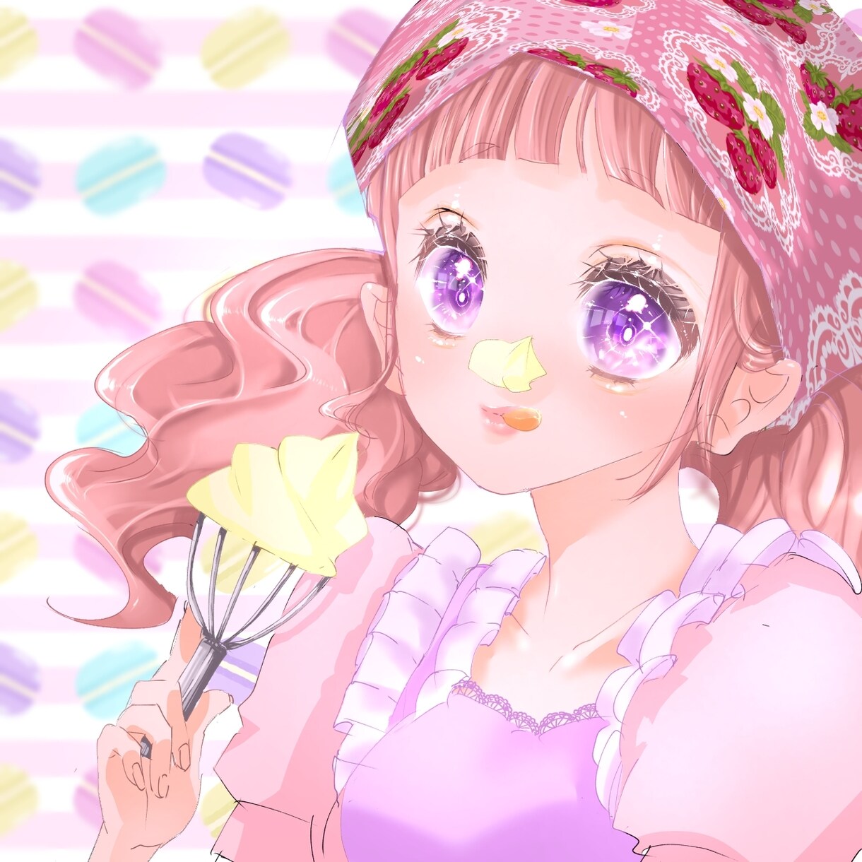 SNSアイコン／立ち絵OK！かわいい一枚絵描きます ふんわり・ガーリーでかわいい雰囲気のイラスト制作いたします イメージ5