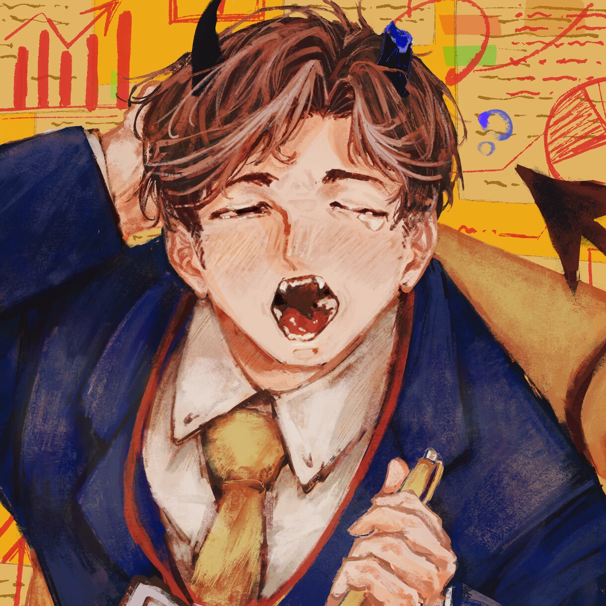 厚塗りのようなタッチを残したイラストを制作します アイコンやサムネ、一枚絵など幅広い絵柄で対応します！ イメージ1