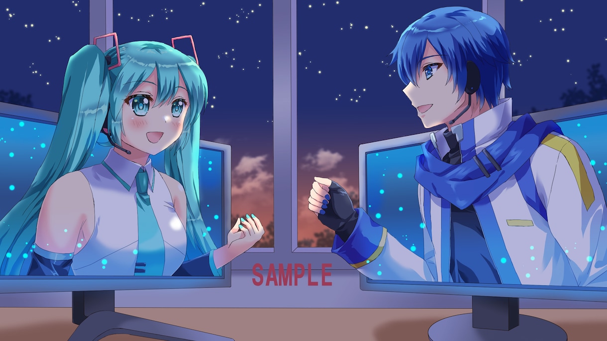 ボーカロイド楽曲の動画用イラストをお描きします 自作楽曲に沿ったイラストをお求めのボカロPさんへ イメージ2