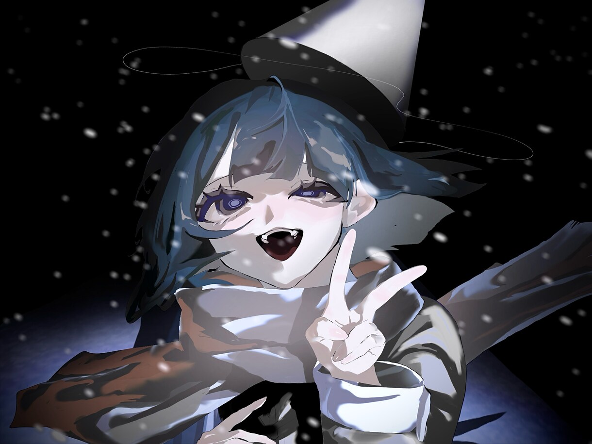 腰から上〜描きます 可愛くてちょっと暗いイラストをお求めの方におすすめ！ イメージ2