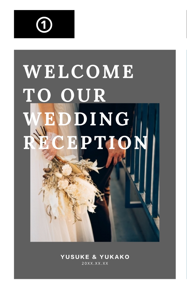 レトロなウェルカムボードを1週間で作ります 急ぎで結婚式のウェルカムボードが必要な方へ イメージ2