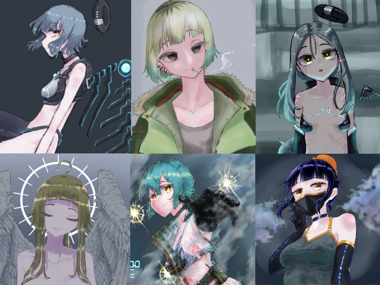 可愛いアイコン描きます 少し独特なタッチで女の子描かせていただきます！ イメージ1