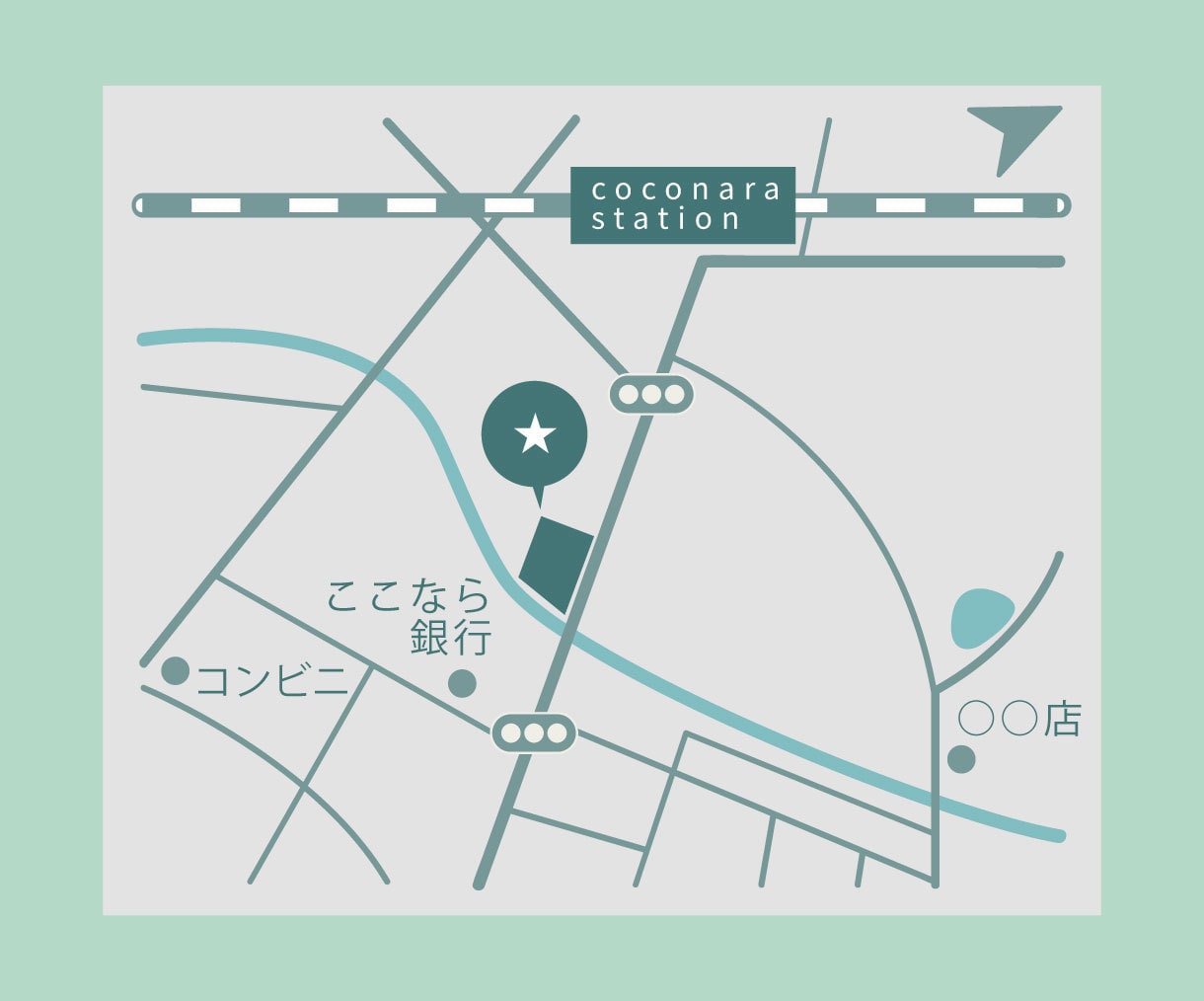 雰囲気に合うシンプルで分かりやすい地図を作成します 修正無制限│名刺・ショップカード・HP等に│ai納品可能 イメージ4
