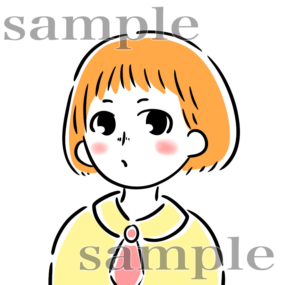 シンプルで可愛いSNSやブログのアイコン作成します SNSなどのオリジナルアイコンに！ イメージ1