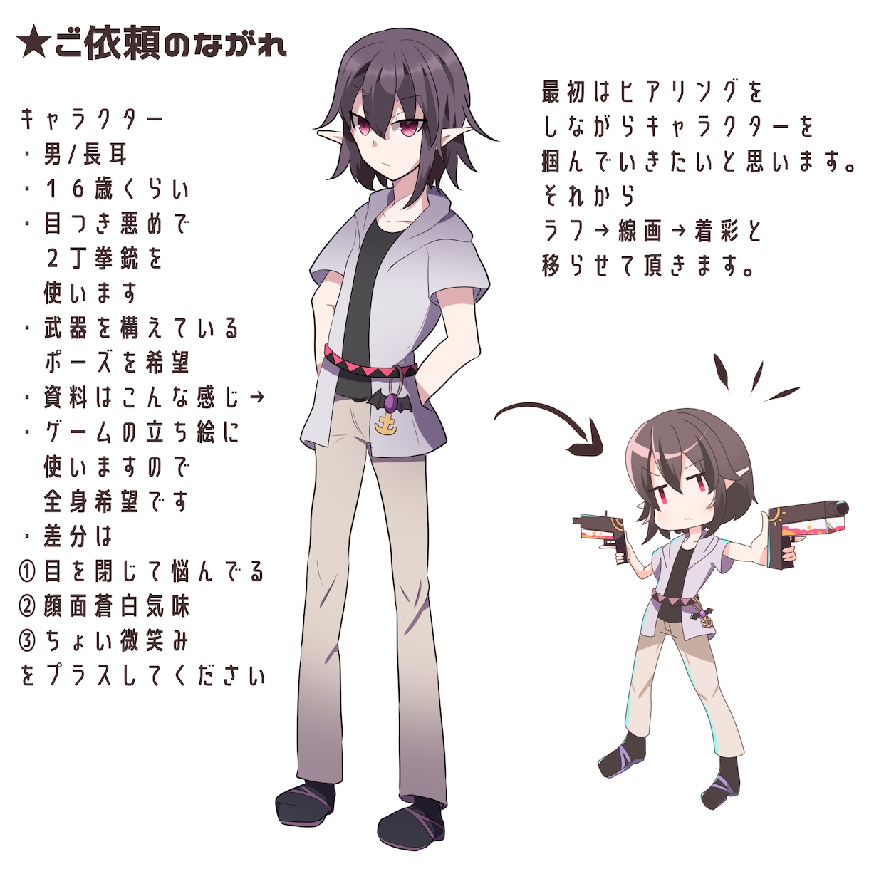 絵本のようなタッチでイラストを制作致します アイコン、ゲーム立ち絵など、ぷにっとかわいく魅せませんか？ イメージ7